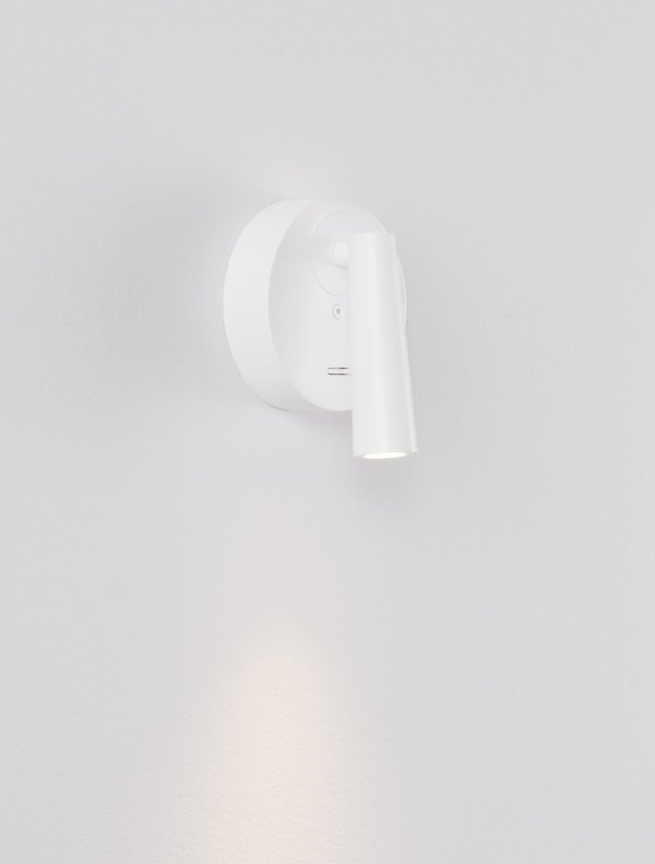 Kinkiet ścienny LED aluminiowy biały regulowany do czytania tuba minimalistyczny uniwersalny LAVONTO LE45528 Luces Exclusivas