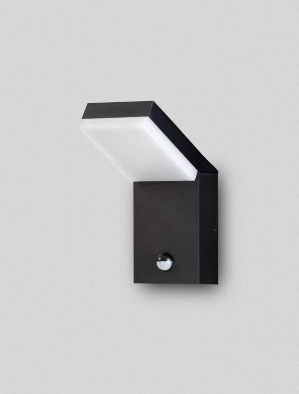 Minimalistyczny kinkiet ścienny zewnętrzny klasyczny LED aluminiowy kolor antracyt podświetlający elewację IP65 SIRELIA LE75156 Luces Exclusivas