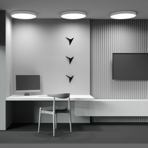  Lampa sufitowa LED nowoczesna aluminium biała ZON MAYTONI C032CL-90W3K-RD-W