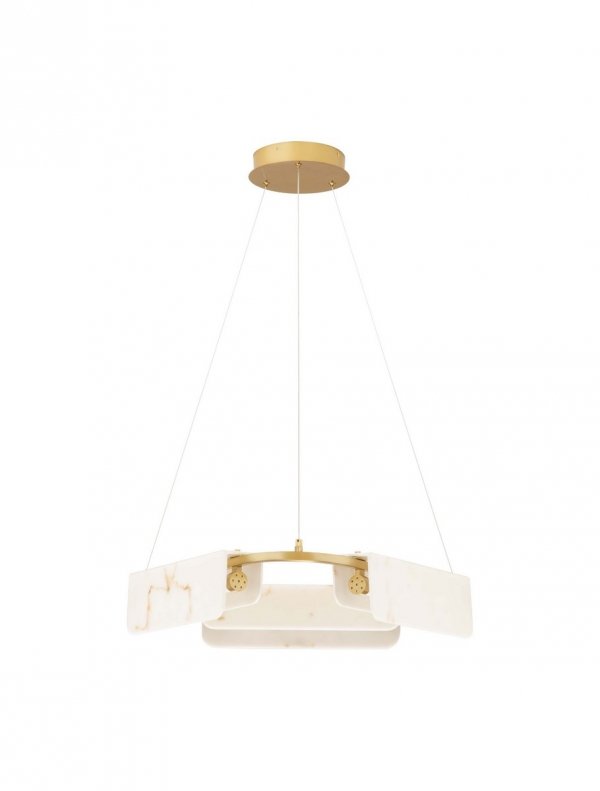 Marmurowa Lampa Wisząca Salonowa w Stylu Art Deco MAIRANA LE44616