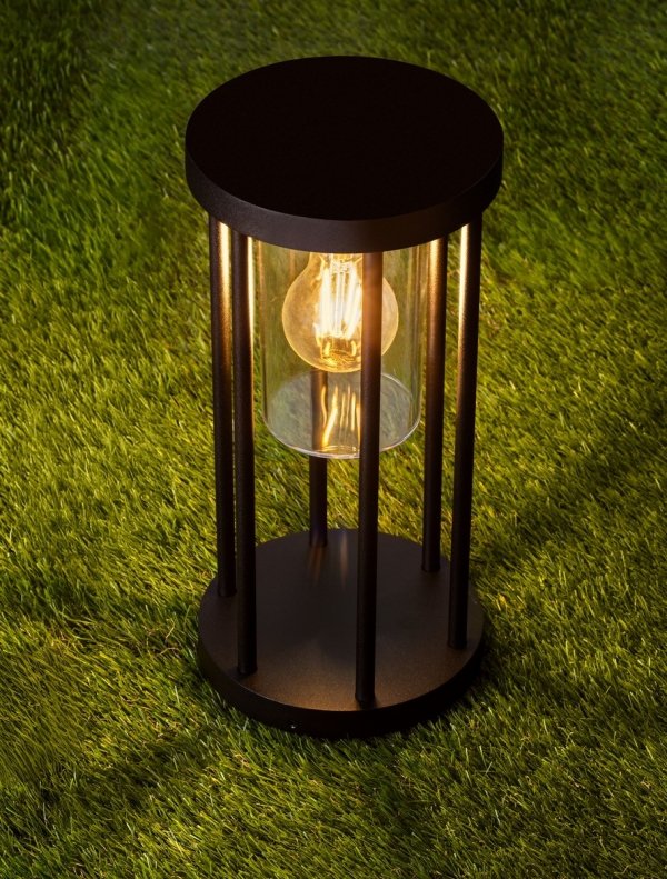 Lampa ogrodowa aluminiowa kolor antracyt minimalistyczna nowoczesna możliwość ściemniania IP65 MONTIVA LE75172 Luces Exclusivas