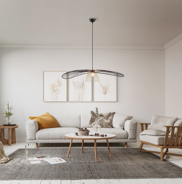 Lampa wisząca czarna druciana rustykalna boho nowoczesna dekoracyjna LAURIS R36791032 Rl