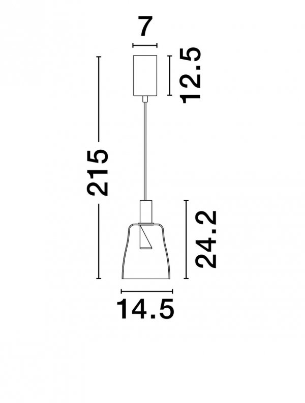 Złota lampa wisząca ze szklanym kloszem IQUITOS LE44846 Luces Exlusivas