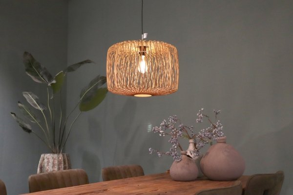 Lampa sufitowa bambusowa 46x46x34cm