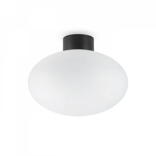 Plafon Sufitowy Zewnętrzny Czarny CLIO 148878 + 145068 IDEAL LUX