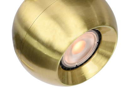 Czarna Oprawa Ścienno Sufitowa Mosiężne Reflektorki LAFIN SPL-45379-3R-BK-GD ITALUX