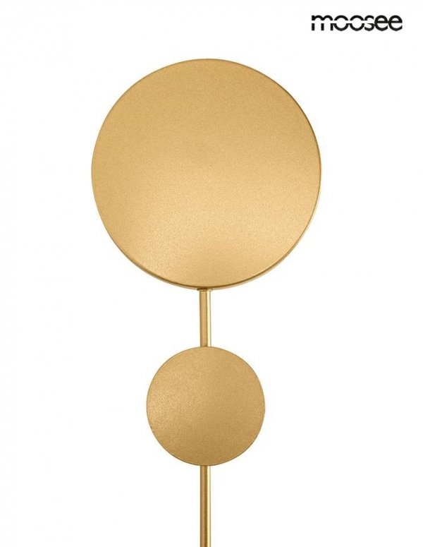 Nowoczesny Minimalistyczny Kinkiet Ścienny Złoty SHADOW MSE010100354 KING HOME