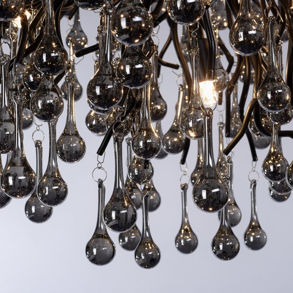 Lampa Wisząca ICICLE 2192-18 Zuma Line Czarny | Nowoczesny Żyrandol 11xG9