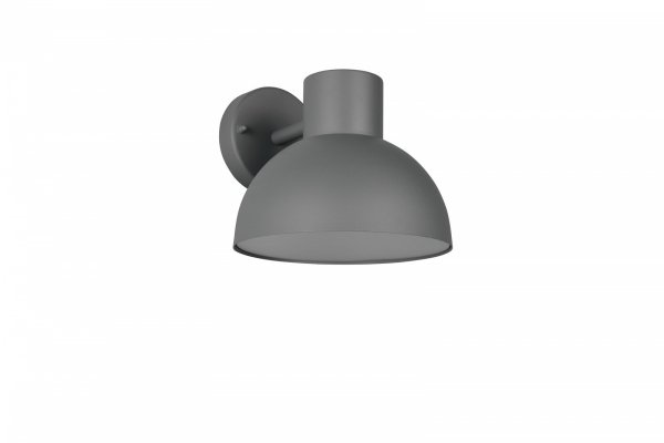 Kinkiet zewnętrzny kolor antracyt aluminiowy półokrągły klosz minimalistyczny klasyczny uniwersalny ELBE IP44 262360142 Trio