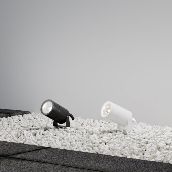 Nowoczesne oświetlenie zewnętrzne LED aluminium grafit regulowana tuba Bern MAYTONI O050FL-L15GF3K
