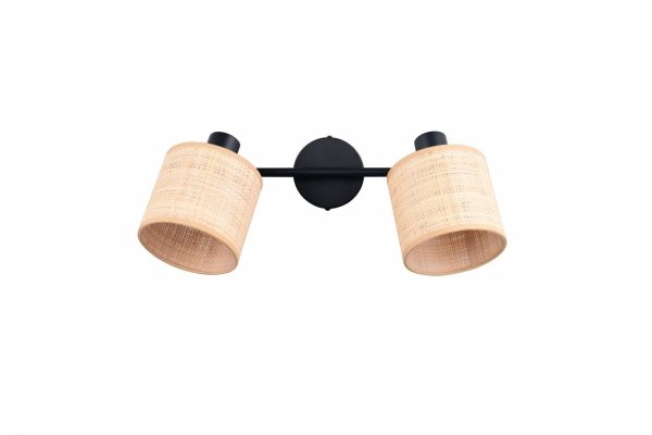 Lampa sufitowa plafon pleciona kolor naturalny podwójna owalna boho rystykalna industrialna minimalistyczna nad stół do salonu sypialni AIMEE R81852036 Rl