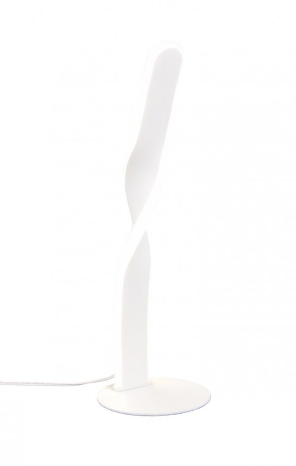 Nowoczesna dekoracyjna lampa stołowa nocna LED biała podłużna minimalistyczna klasyczna metalowa GINKO R55791131 Rl