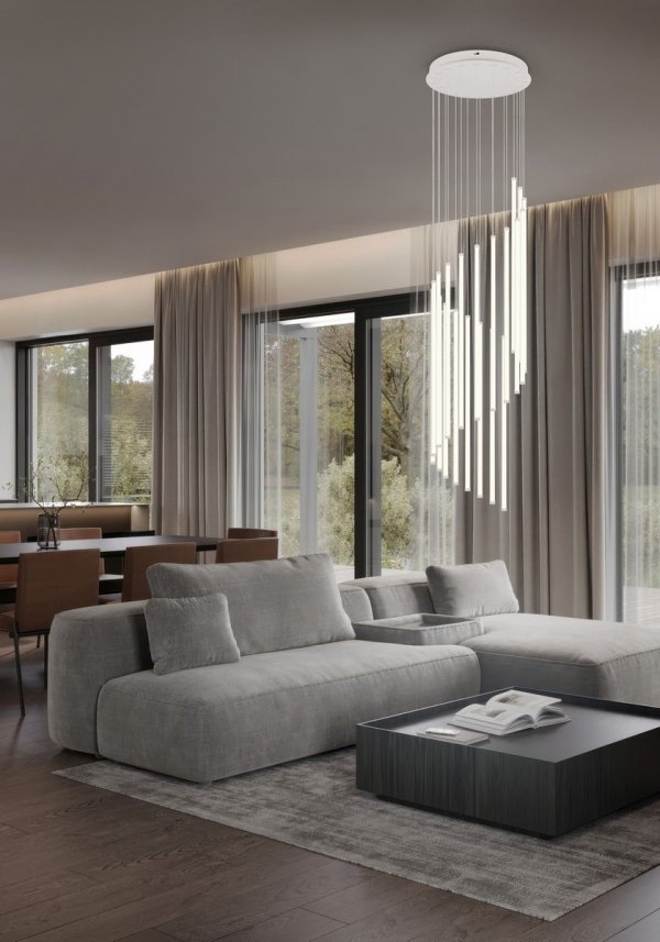 Lampa wisząca wielopunktowa tuby LED nowoczesna designerska uniwersalna dekoracyjna ściemnialna BAXTER 330632032 Trio