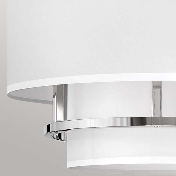 Lampa wisząca Graham Hinkley HK-GRAHAM-M-PN Polerowany nikiel w stylu Art Deco