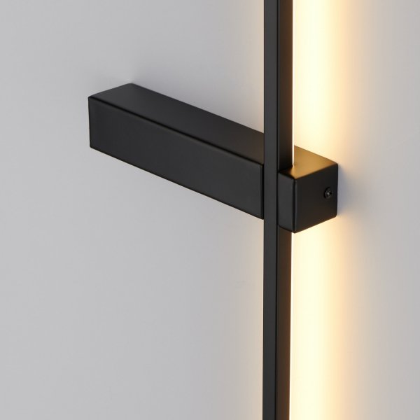 Lampa ścienna kinkiet LED listwa metalowa czarna klasyczna minimalistyczna uniwersalna SOUL SP-MD1022S-BLACK Step Into Design