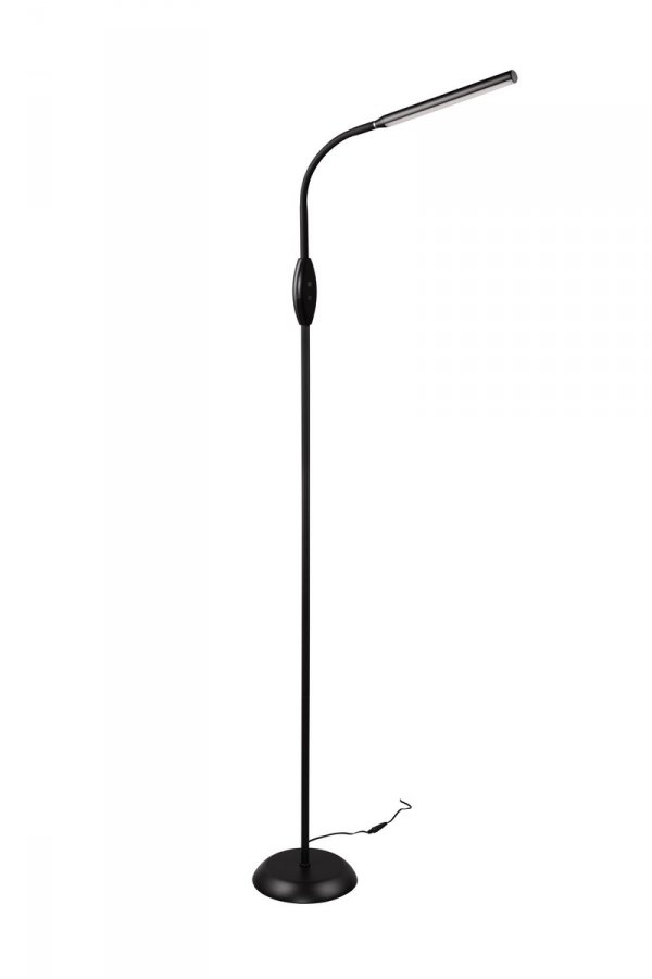 Nowoczesna dekoracyjna lampa podłogowa LED czarna minimalistyczna klasyczna metalowa regulowana ściemnialna TORO R47641102 Rl