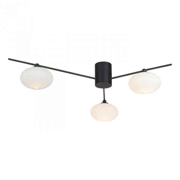 Nowoczesny Plafon Sufitowy Czarny JASPER JAS5322 DAR LIGHTING