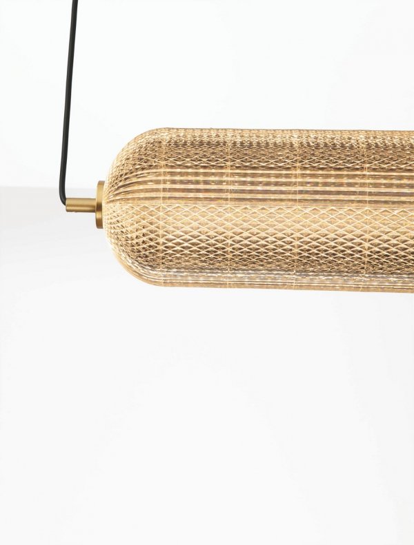 Lampa Wisząca w Stylu Art Deco Złota Luces Exclusivas TIPUANI LE44627