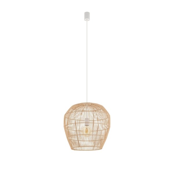 Naturalna Lampa Wisząca Z Bambusa W Stylu Boho HAITI S 11163 Nowodvorski Lighting
