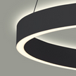 Czarna Nowoczesna Okrągła Lampa Wisząca Dwustronna LED BRASCO UP DOWN PND-56215D-080RPC-BK-3KS4K-TRDIMM ITALUX