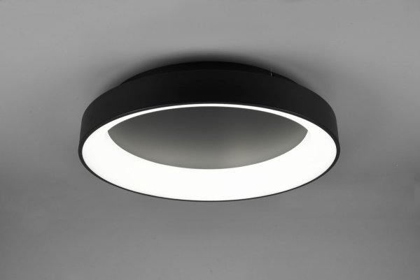 Plafoniera okrągła czarna led 48W GIRONA 60 TRIO 671290132 pilot w zestawie