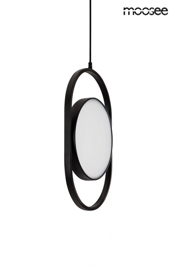 Minimalistyczna Lampa Wisząca Czarna LED SPINNER MSE010100315 MOOSEE