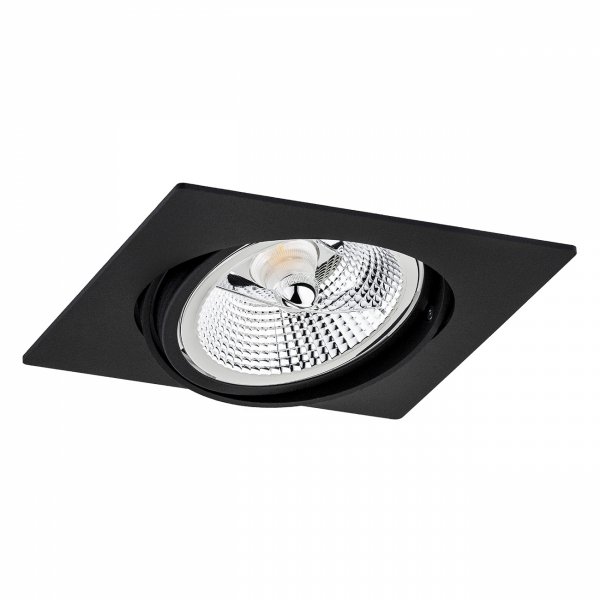 Nowoczesna minimalistyczna lampa sufitowa oprawa podtynkowa wpuszczana oczko czarny OLIMP PLUS 4746 Argon 