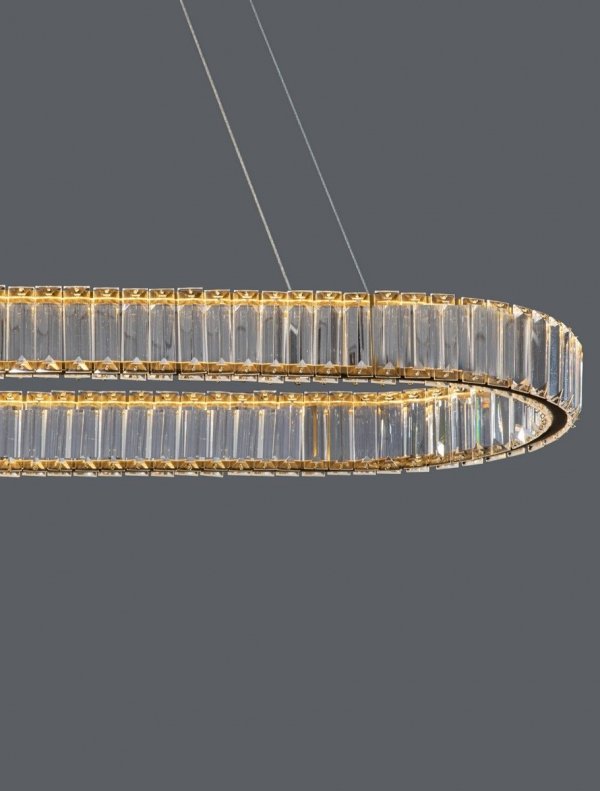 Kryształowa Lampa Wisząca Glamour BAUTA LUCES EXCLUSIVAS LE42672 Nowoczesny Żyrandol Kryształowy