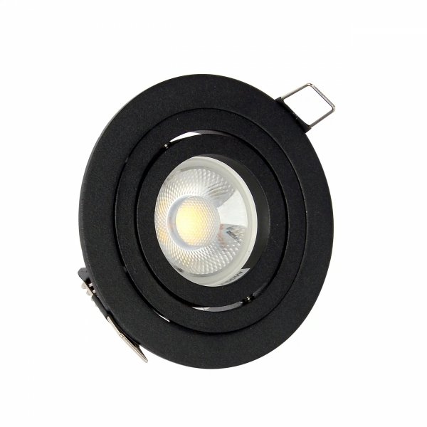 Oczko podtynkowe regulowane czarne Halo Yaskr RL0103-BK