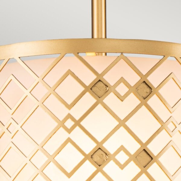 Designerska lampa wisząca Ziggy Elstead Lighting ZIGGY-1P-S-LG Lakierowane złoto