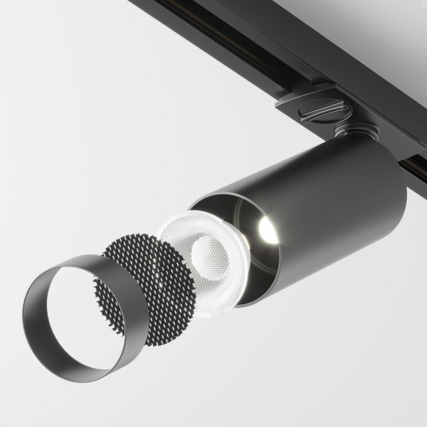 Lampa szynowa minimalistyczna nowoczesna regulowana aluminium czarna FOCUS LED MAYTONI TR021-1-12B4K-W-D-B