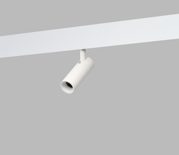 Regulowany reflektor ze zmienną barwą LED biały ściemnialny do systemu szynowego magnetycznego dwufazowego Azzardo ALFA NIKO TRACK MAGNETIC 2LINE 20W CCT SWITCH DIMM WH AZ6513