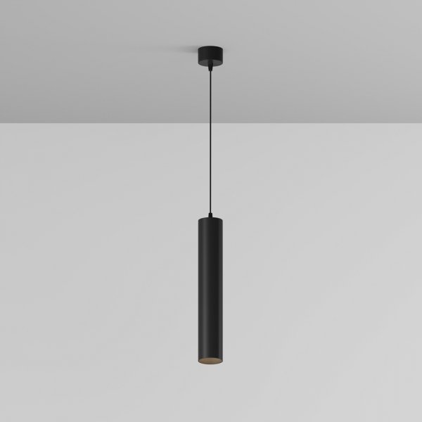  Lampa wisząca minimalistyczna LED aluminium czarna nad stół do jadalni do salonu Focus LED Maytoni P072PL-L12B4K-1