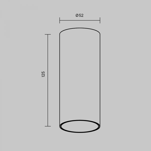 Lampa sufitowa natynkowa nowoczesna tuba aluminiowa mosiądz FOCUS LED  MAYTONI C056CL-L12W3K-W-BS