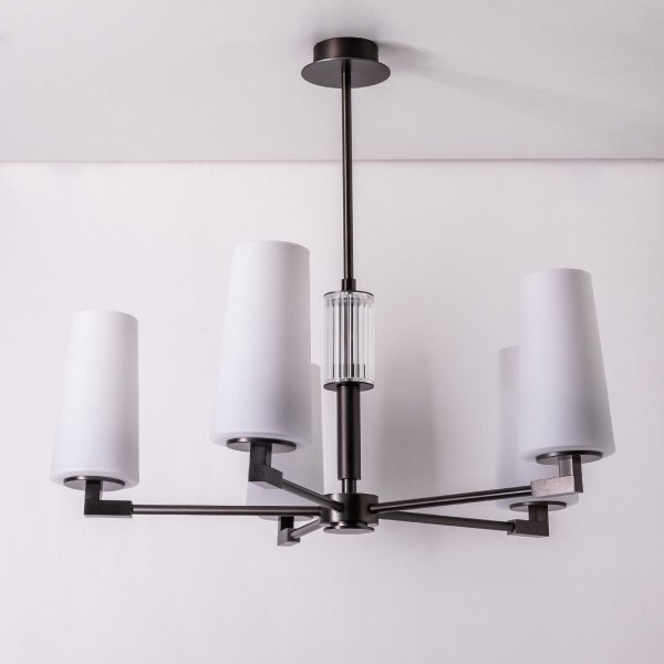 Lampa wisząca 1246 VINCENZA Czarny Elegancki Żyrandol Zuma Line