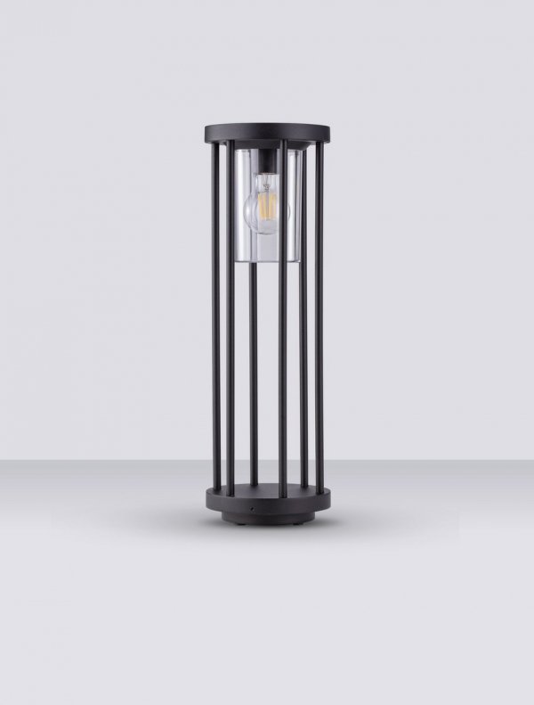 Lampa ogrodowa aluminiowa kolor antracyt minimalistyczna nowoczesna możliwość ściemniania IP65 MONTIVA LE75173 Luces Exclusivas