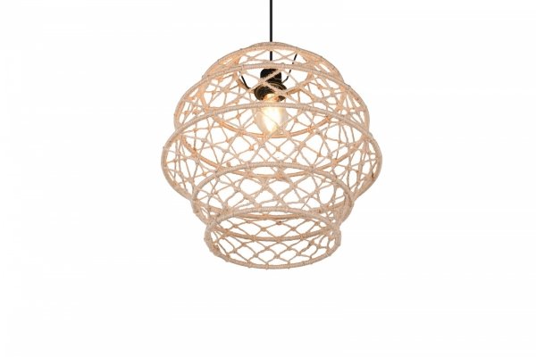 Lampa wisząca pleciona kolor naturalny owalna boho rystykalna industrialna minimalistyczna nad stół do salonu sypialni HIVE R31681936 Rl