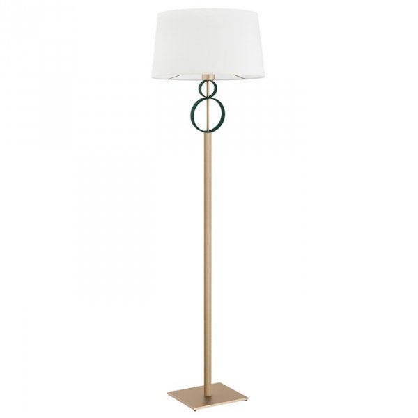 Designerska Lampa Stojąca Podłogowa Abażurowa Zielone Obręcze PERSEO 8375 ARGON