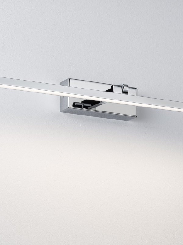 Lampa ścienna kinkiet LED srebrny nad lustro listwa regulowana minimalistyczny IP44 ALFAS LE45784 Luces Exclusivas