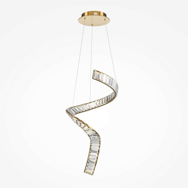 Lampa Wisząca Szklana Złota Glamour KRONE P097PL-L48BS3K MAYTONI