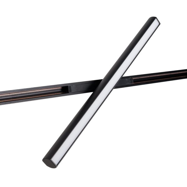 Linia do szynoprzewodu czarna obrotowa LED listwa minimalistyczna nowoczesna On-Off- MICRO11 N0007N MAXLIGHT