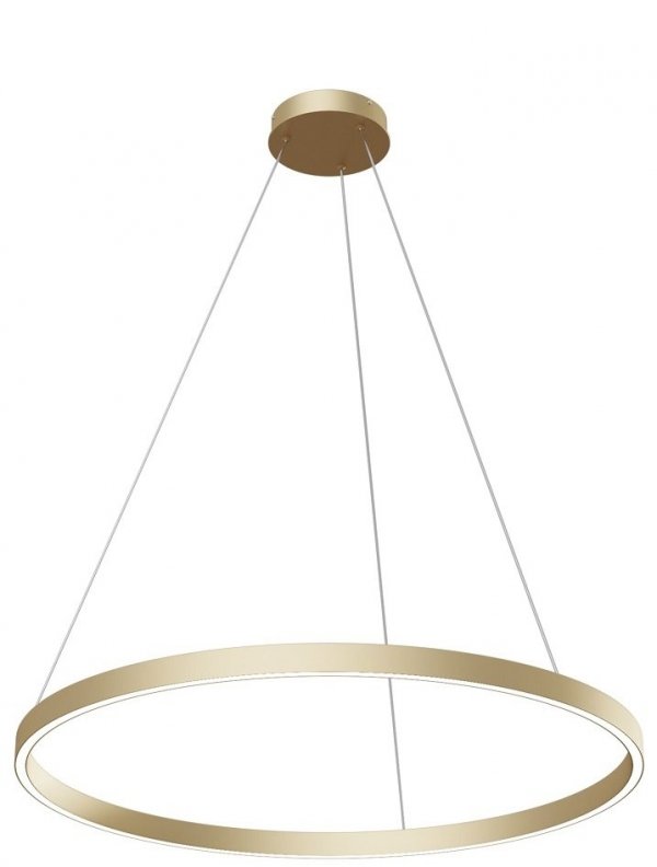 LAMPA WISZĄCA OKRĄGŁA ZŁOTA MAYTONI RIM MOD058PL-L42BS4K LAMPA ZŁOTE KOŁO LED