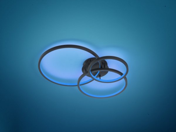 Plafon sufitowy LED zmienna barwa światła pilot okrąg pierścień minimalistyczna nowoczesna Trio 652710342 LED 36W 3000 - 6000 K