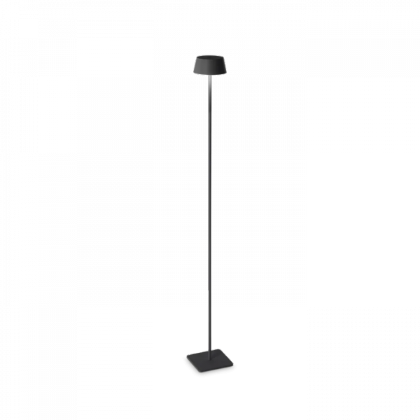 Czarna Lampa Stojąca Podłogowa Nowoczesna Ładowana PURE 328515 IDEAL LUX