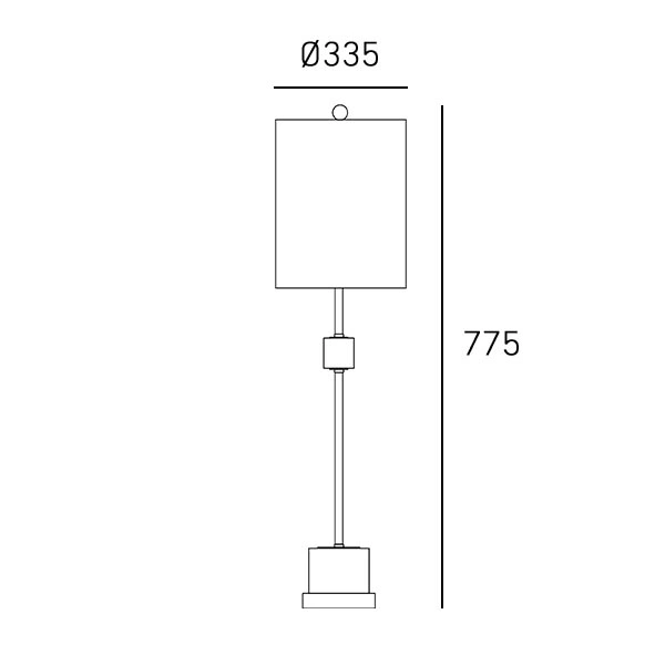 Minimalistyczna Lampka Stołowa Glamour BARI T01040BR-WH COSMO LIGHT