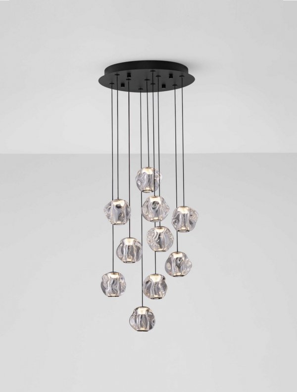 Nowoczesna Molekularna Lampa Wisząca Salonowa Białe Kule LUCES EXCLUSIVAS CHEPEN LE44643