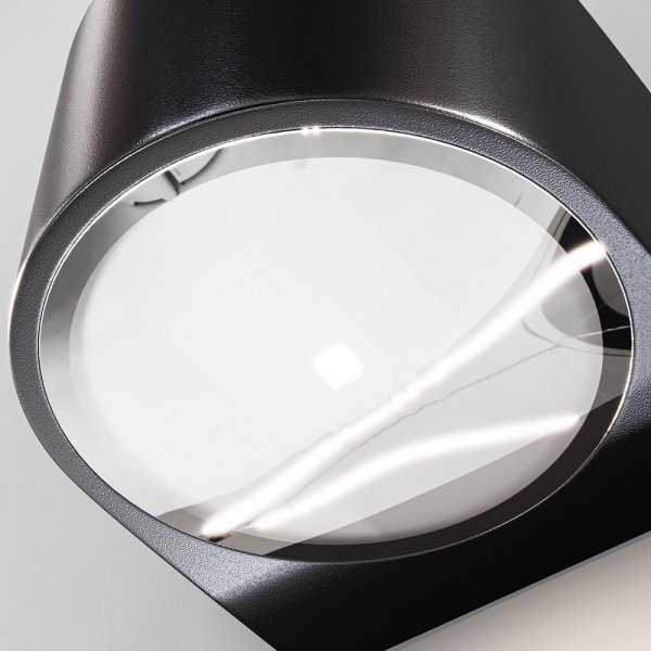 Nowoczesny kinkiet elewacyjny zewnętrzny LED aluminium grafitowy podświetlający ścianę Blow MAYTONI O435WL-L10GF3K