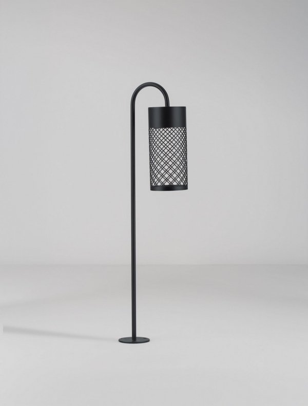 Minimalistyczny słupek ogrodowy uniwersalny LED aluminiowy czarny tuba IP65 DONZUELA LE75147 Luces Exclusivas
