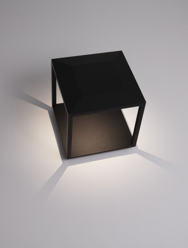 Lampa ogrodowa LED aluminiowa czarna kwadratowa minimalistyczna nowoczesna IP65 ORVENZA LE75175 Luces Exclusivas
