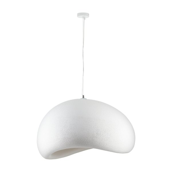 Lampa Wisząca Stone 80cm Biała E27 Design Kamień Step into Design DN426-800